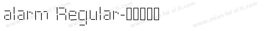 alarm Regular字体转换